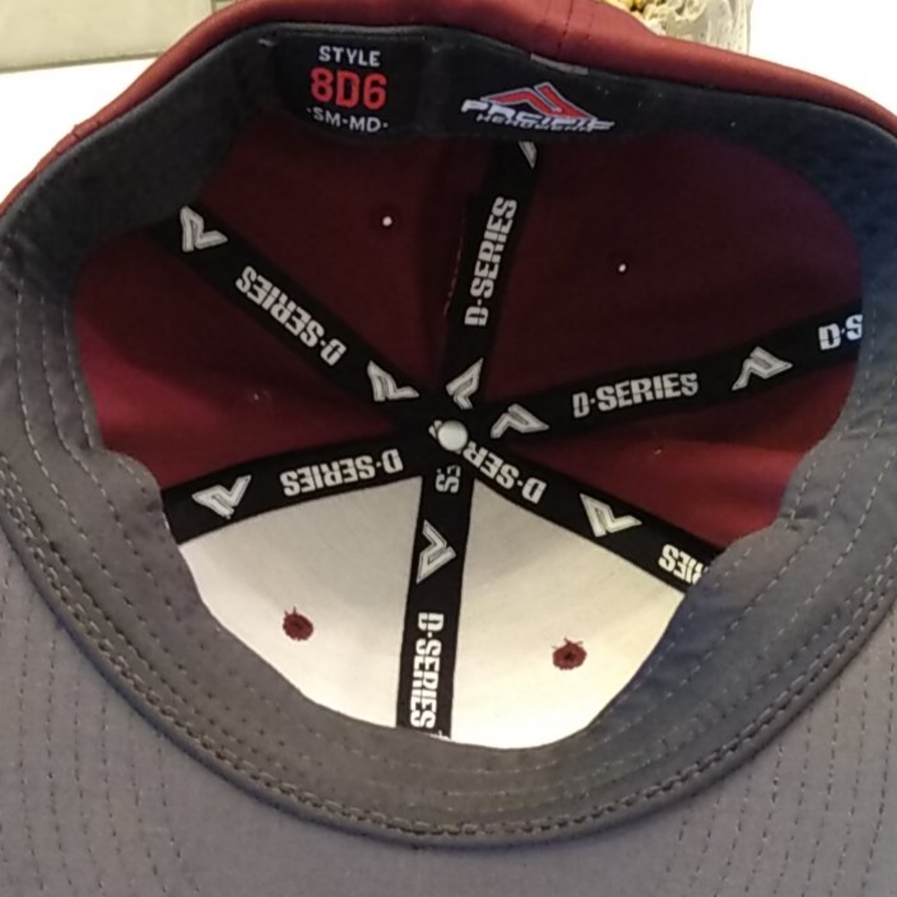 Pacific Headwear Maroon A cap - Picture 4 of 5